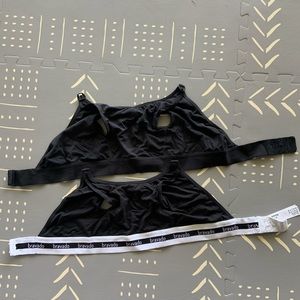 Set of 2 Bravado Clip and Pump Hands-Free Nursing Bras size S and M/ L